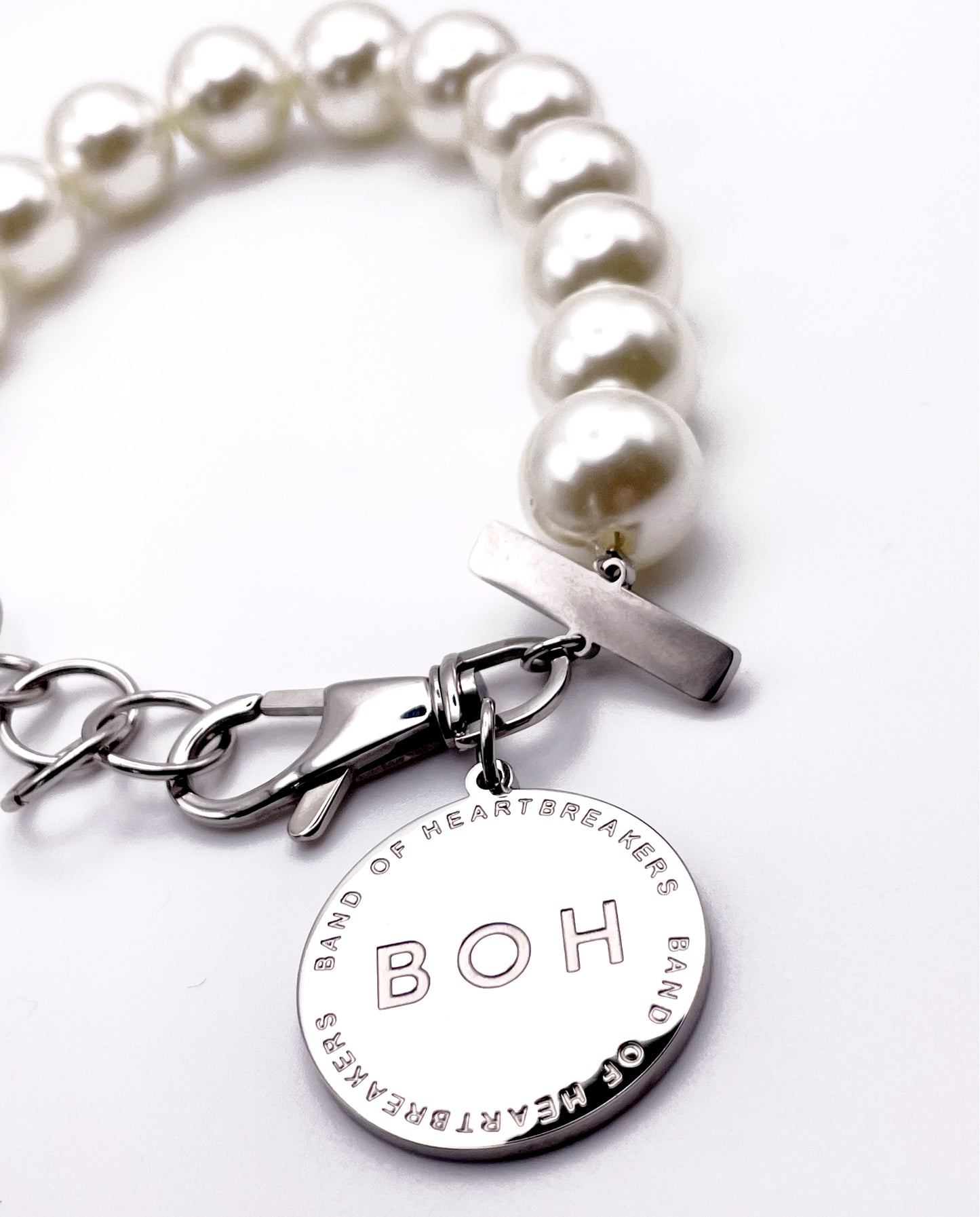 COLLIER DE GROSSES PERLES SIMPLE RANG