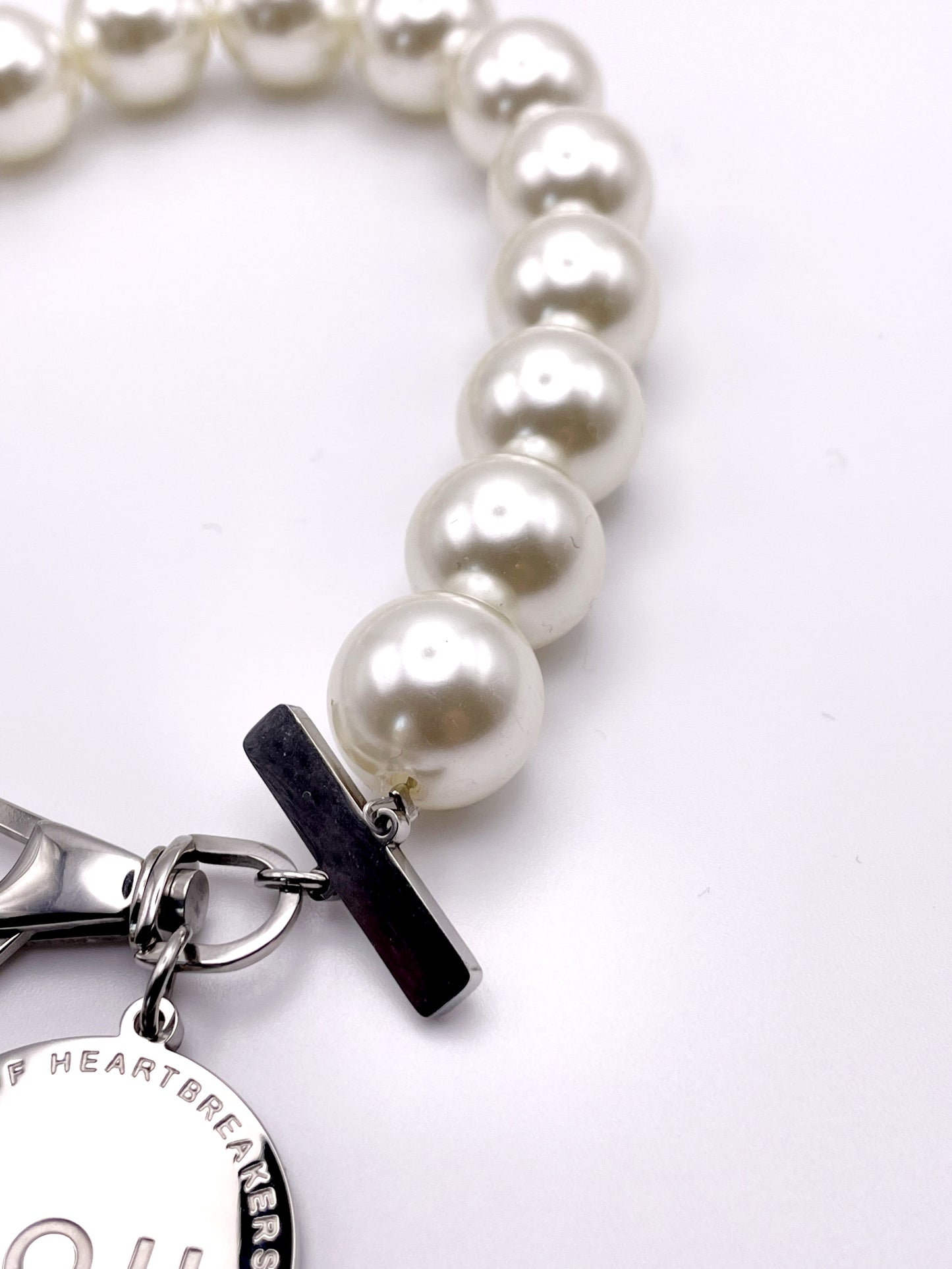 COLLIER DE GROSSES PERLES SIMPLE RANG
