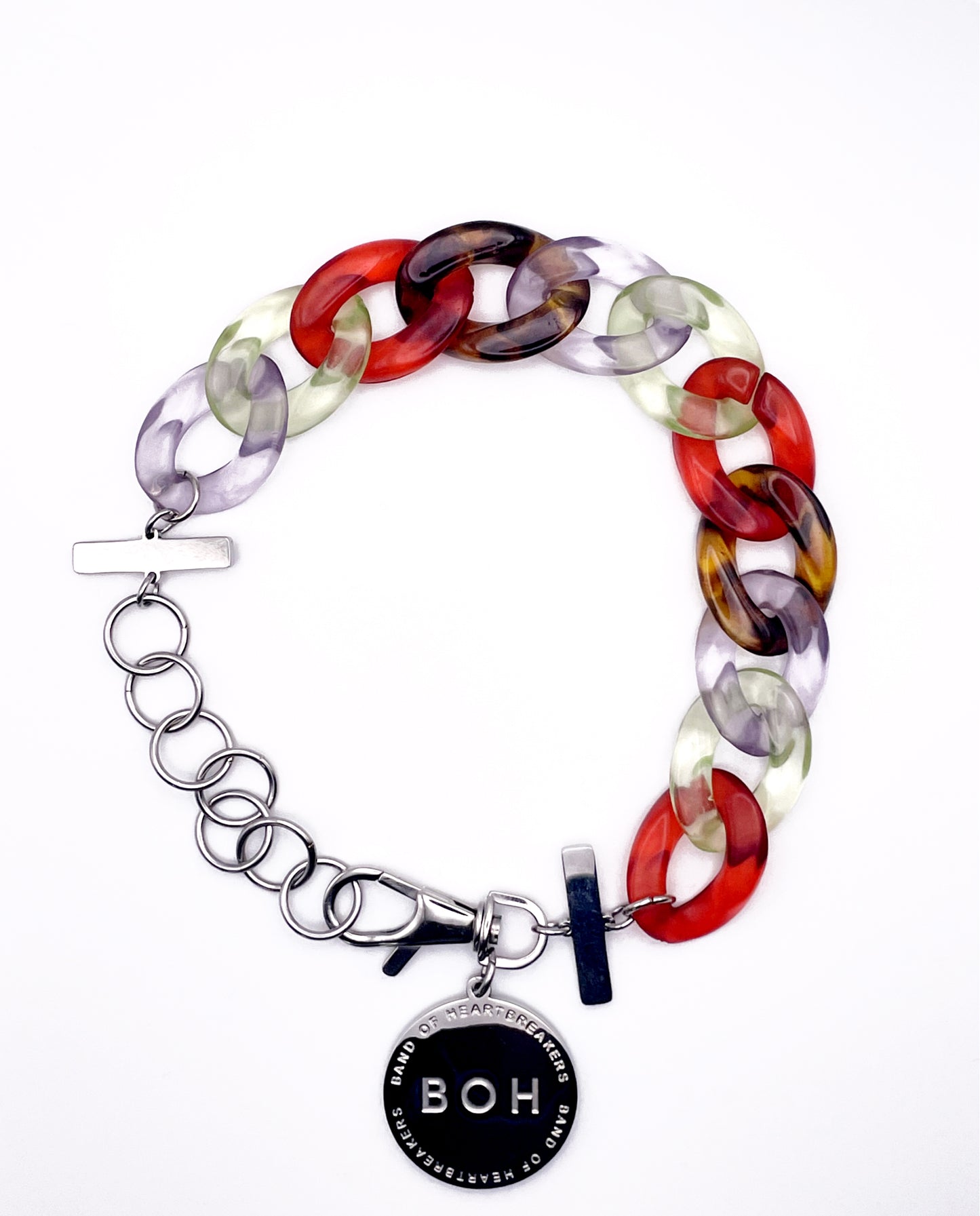 CHAINE GOURMETTE RESINE